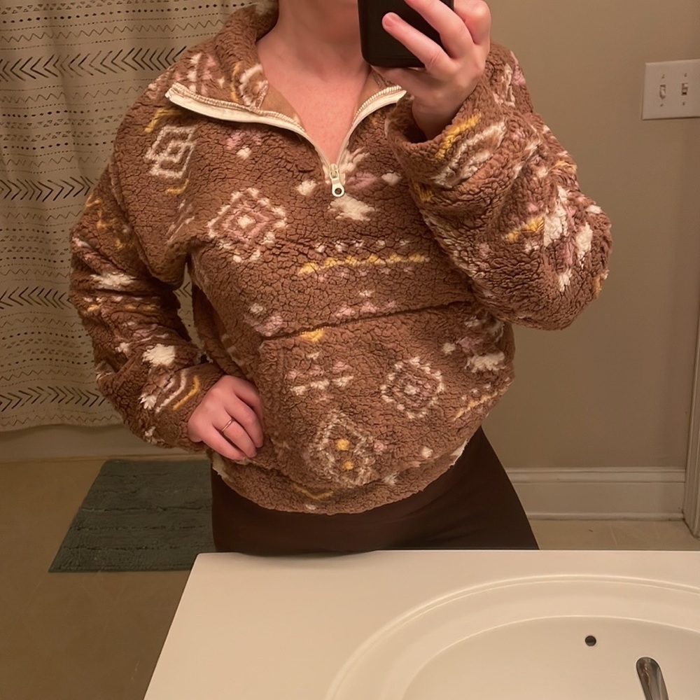 Aztec Sherpa pullover